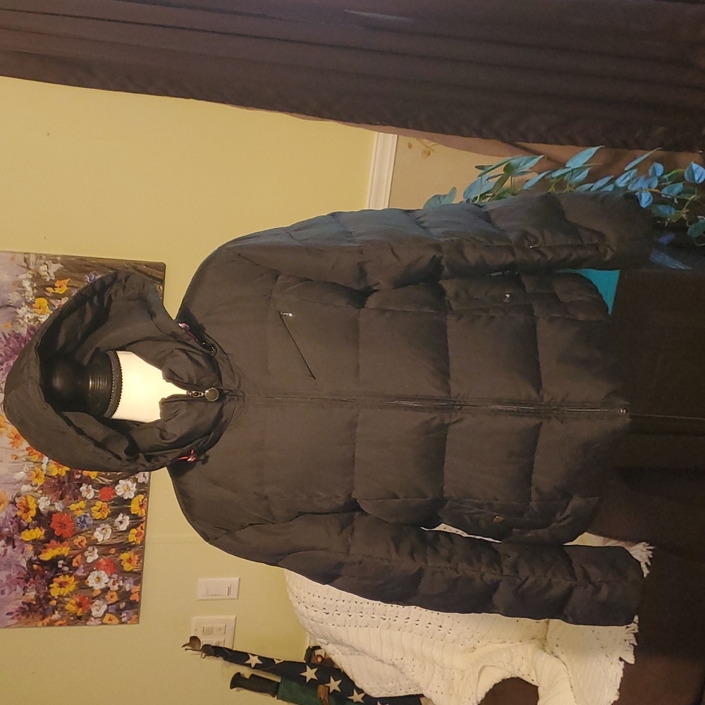 Black Rivet Down coat